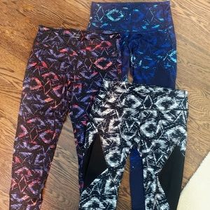 *3* Go-Dry Mid-Rise Active Leggings - Old Navy